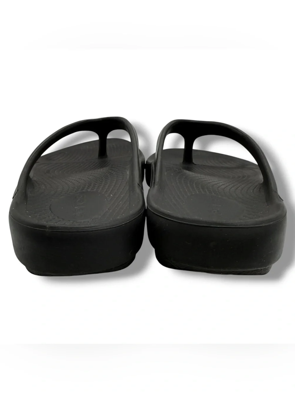 OOFOS OOlala Women’s Recovery Sandals Size 7 Black OOfoam Comfort Thong